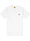 human made heart badge short sleeve t shirt round neck white hm27cs002 - HUMAN MADE - BALAAN 1