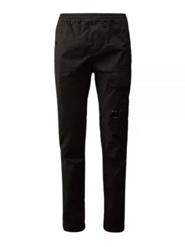 Twill Stretch Regular Utility Straight Pants Black - CP COMPANY - BALAAN 2