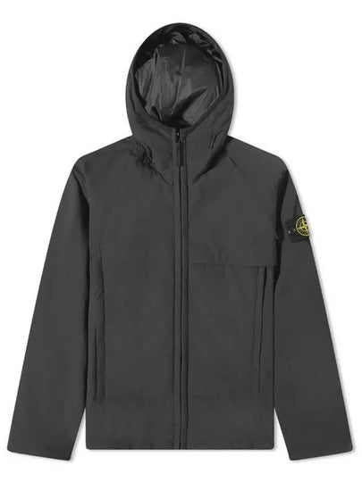 Men's Soft Shell Pure Insulation Technology Primaloft Hooded Jacket Black - STONE ISLAND - BALAAN 2