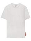 Label Logo Cotton Short Sleeve T-Shirt White - ACNE STUDIOS - BALAAN 1