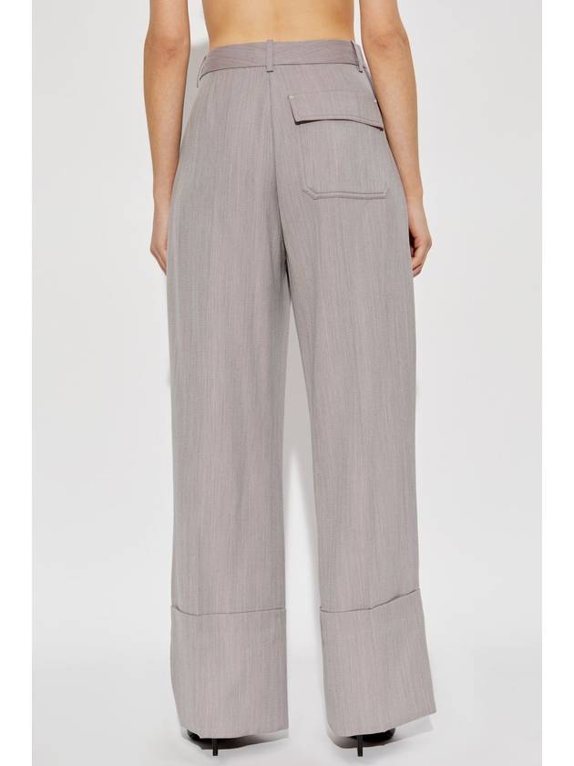 Victoria Beckham Trousers With Wide-leg, Women's, Purple - VICTORIA BECKHAM - BALAAN 4