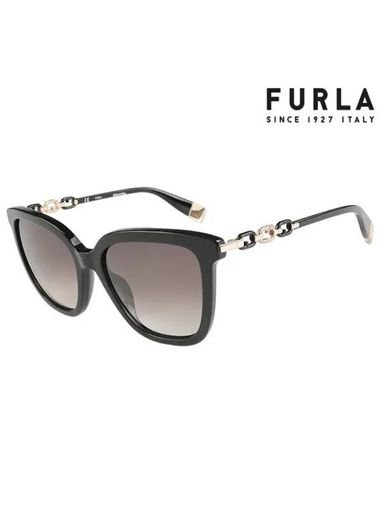 Sunglasses SFU532S 0700 Square Acetate Women's - FURLA - BALAAN 2