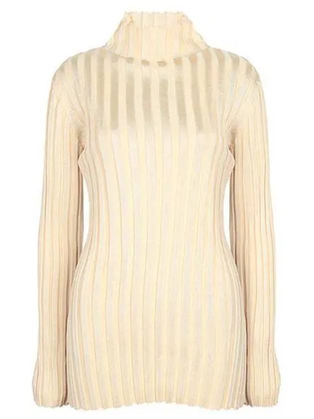 Knit Turtleneck Beige - JIL SANDER - BALAAN 2