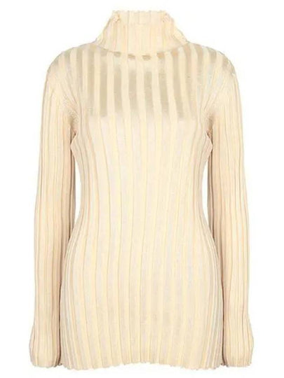 Knit Turtleneck Beige - JIL SANDER - BALAAN 2