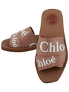 Woody Logo Flat Mule Slippers Pink - CHLOE - BALAAN 8