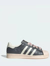 Superstar 82 Leather Low Top Sneakers Black Wonder Quartz - ADIDAS - BALAAN 2