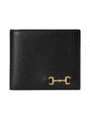 Horsebit Half Wallet Black - GUCCI - BALAAN 2