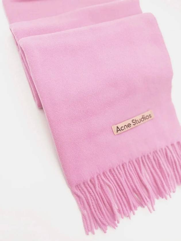 Wool Fringe Scarf Pink - ACNE STUDIOS - BALAAN 5