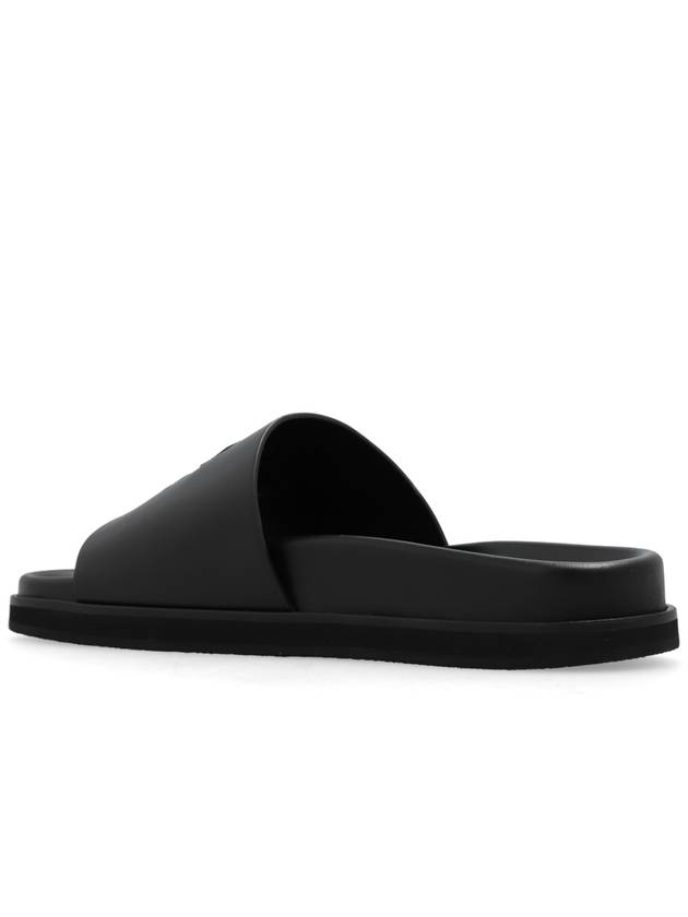 Off-White ‘Cloud Arrow’ Leather Slides, Men's, Black - OFF WHITE - BALAAN 5