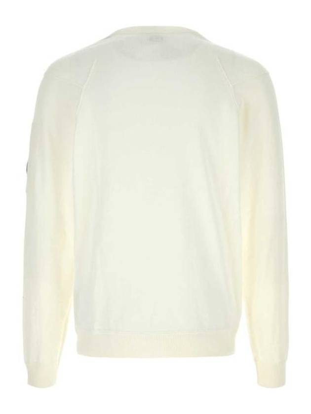 Logo Crew Neck Cotton Sweatshirt White - CP COMPANY - BALAAN 3