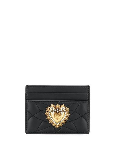 Women's Devotion Card Wallet Black - DOLCE&GABBANA - BALAAN 2