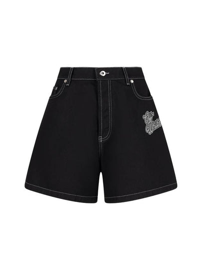 short pants OMYC022S24DEN001 1203 - OFF WHITE - BALAAN 2