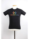 Wave logo slim fit short sleeve XS - BALENCIAGA - BALAAN 1