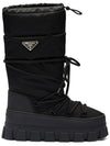 Lee Nylon Moon Middle Boots Black - PRADA - BALAAN 1