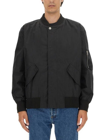 Hamilton Washed Cotton Bomber Jacket Black - A.P.C. - BALAAN 2