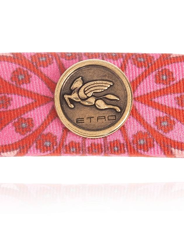 Etro Hair Clip With Logo-shaped Applique, Women's, Pink - ETRO - BALAAN 4