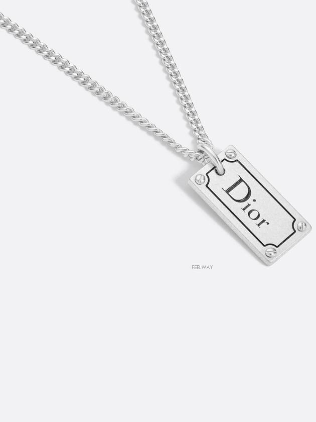 Dior plate pendant necklace - DIOR - BALAAN 4