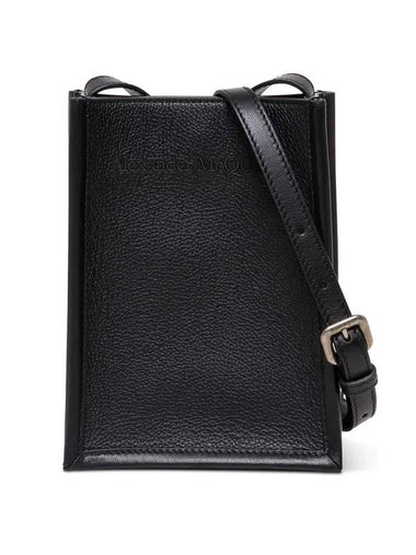 logo messenger cross bag black - ALEXANDER MCQUEEN - BALAAN 1