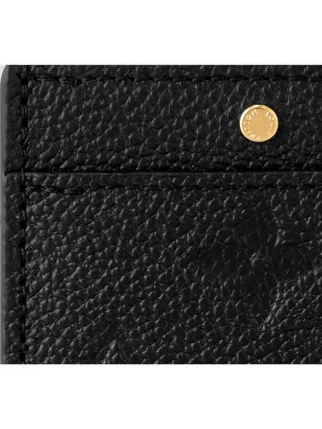 Monogram Empreinte Card Wallet Black - LOUIS VUITTON - BALAAN 3