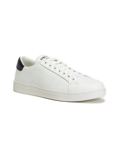 Logo Black Tab Low Top Sneakers White - PRADA - BALAAN 1