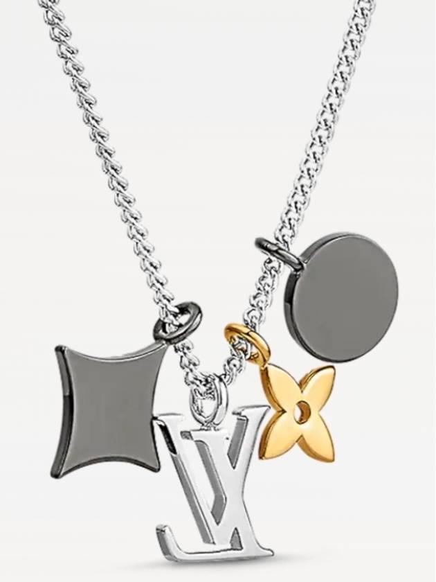 LV Instinct Pendant Necklace Silver - LOUIS VUITTON - BALAAN 7