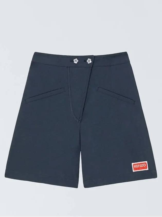 Early Bird High Waist Shorts Navy - KENZO - BALAAN 3