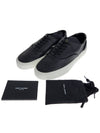 Venice Leather Low Top Sneakers Black - SAINT LAURENT - BALAAN 10