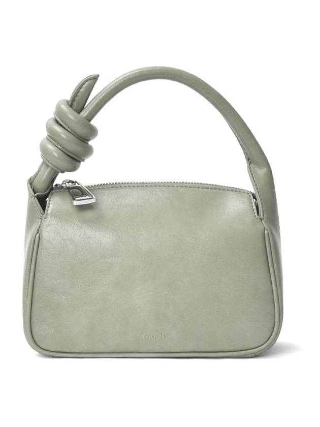 Clover Zippered Leather Shoulder Bag Green - 4OUR B - BALAAN 3