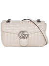 GG Marmont small shoulder bag white - GUCCI - BALAAN.