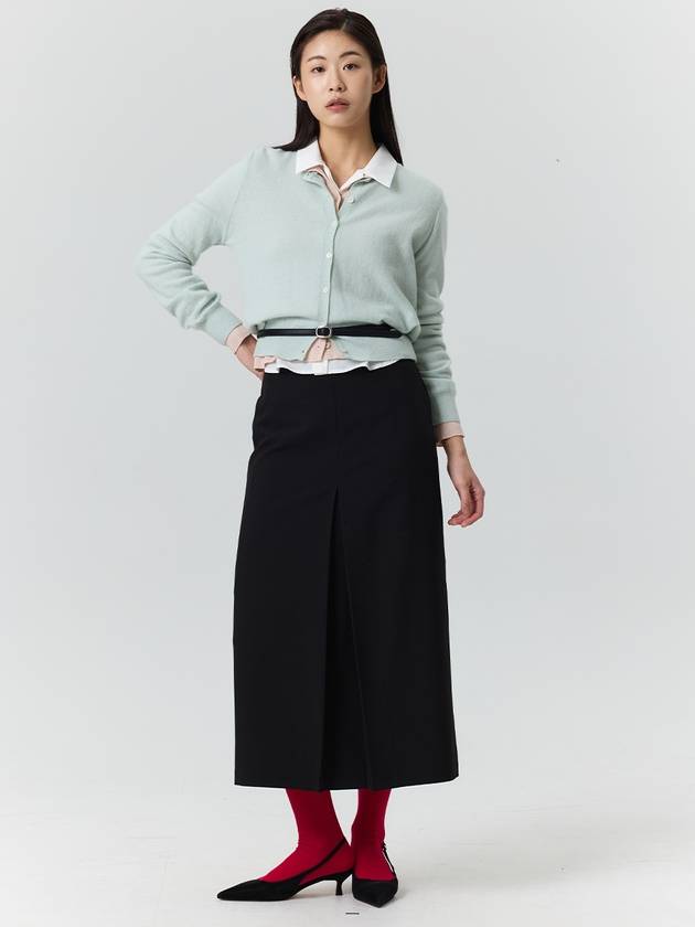 Inverted long skirt black - CLAIR DE SAGE - BALAAN 1