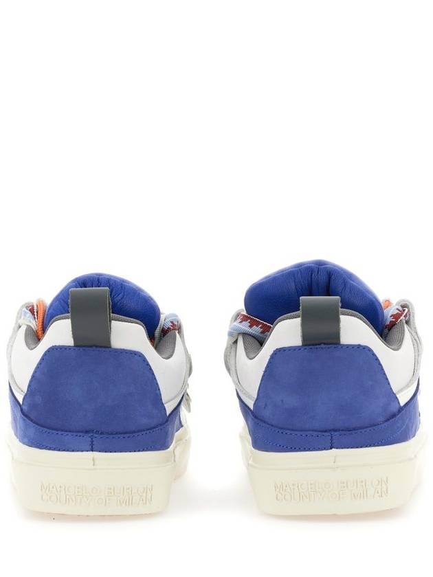 Sneakers CMIA097 S23LEA0014501 BLUE - MARCELO BURLON - BALAAN 4