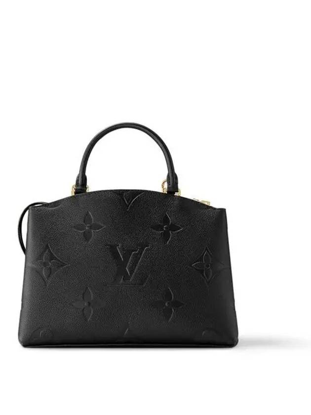 Petit Palais Monogram Empreinte Tote Bag Black - LOUIS VUITTON - BALAAN 4