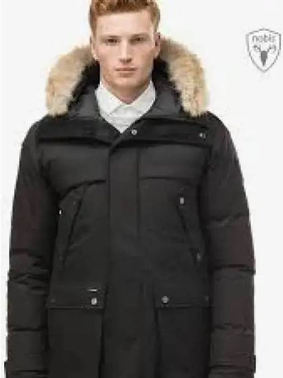 Men's Yatesy Fur Long Padded Parka Black - NOBIS - BALAAN 2