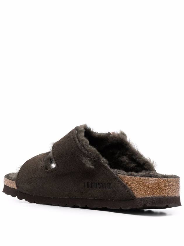 Arizona Shearling Medium Sandals Mocha - BIRKENSTOCK - BALAAN 4