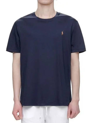 Custom Slim Soft Cotton Tee Navy - POLO RALPH LAUREN - BALAAN 1