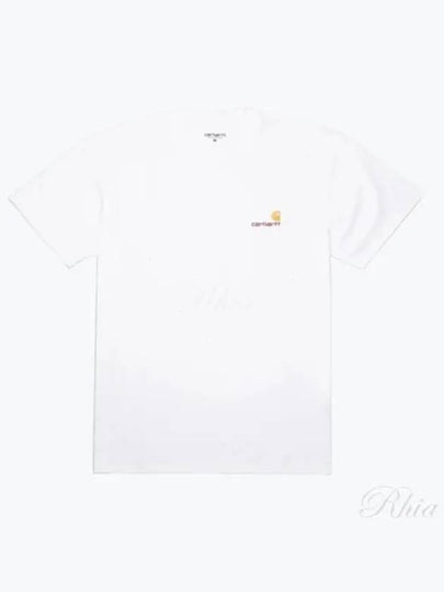 American Script Short Sleeve T-Shirt White - CARHARTT WIP - BALAAN 2