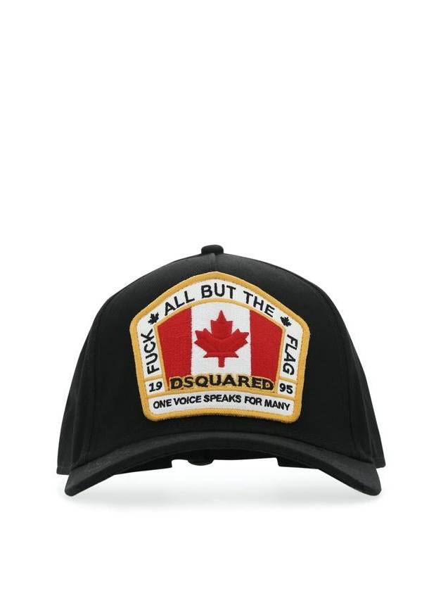 Canadian Flag Ball Cap Black - DSQUARED2 - BALAAN 2