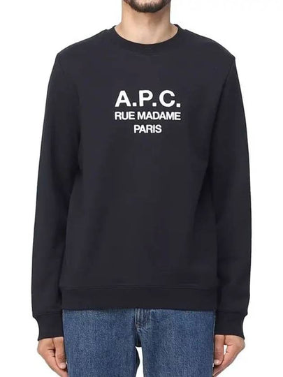 Rufus Embroidery Logo Sweatshirt Black - A.P.C. - BALAAN 2