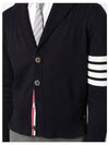 Men's Jersey Stitched Shawl Collar Cardigan Navy - THOM BROWNE - BALAAN 5