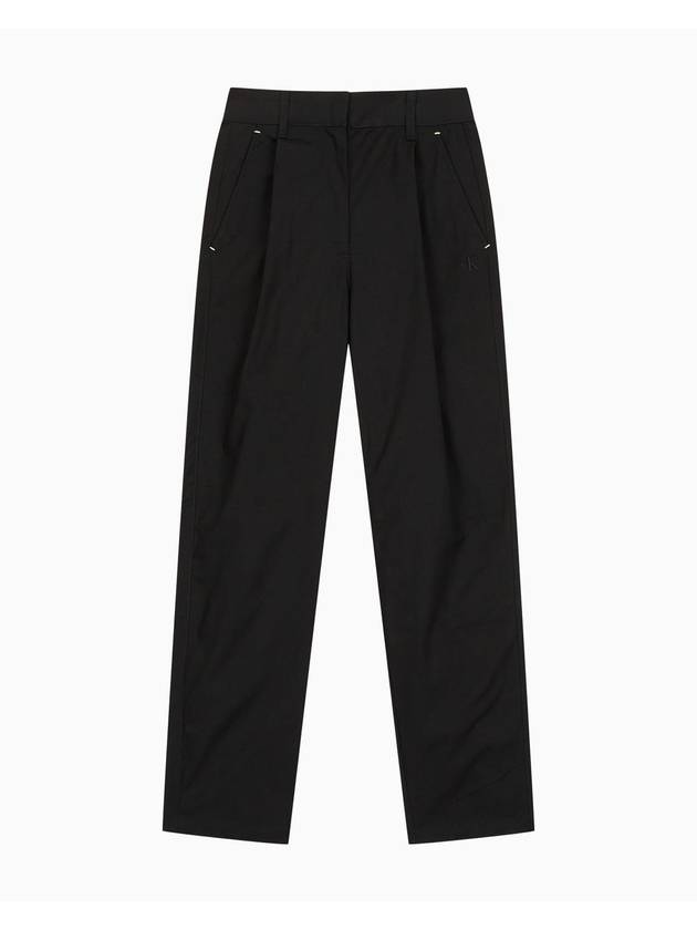 Jeans Fold Band Chino Straight Pants Black - CALVIN KLEIN - BALAAN 1