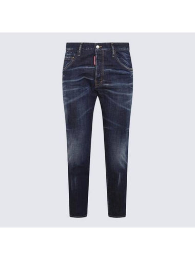 Denim Straight Pants S74LB1486 S30342470 - DSQUARED2 - BALAAN 1