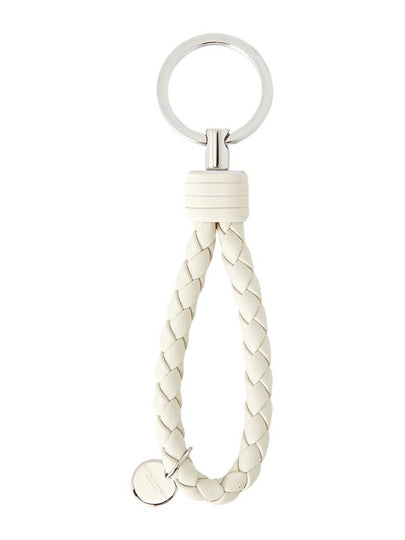 Intrecciato Leather Key Holder White - BOTTEGA VENETA - BALAAN 2