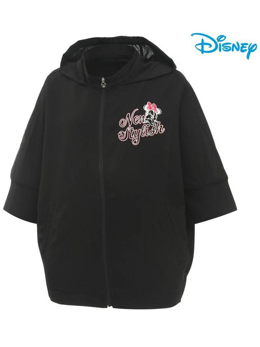 three-quarter sleeve loose fit zip-up hooded jumper DO2LJP030 - DISNEY GOLF - BALAAN 2