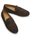 Men's Suede Gommino Driving Shoes Brown - TOD'S - BALAAN 4