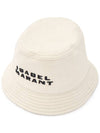 Haley Logo Bucket Hat Black Ecru - ISABEL MARANT - BALAAN 2