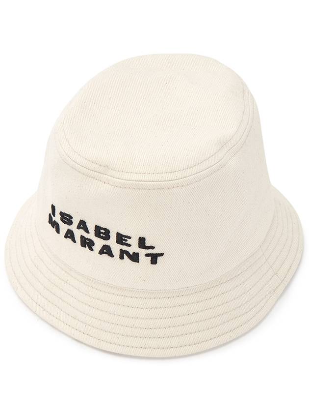 Haley Logo Bucket Hat Black Ecru - ISABEL MARANT - BALAAN 2