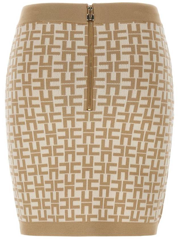 Elisabetta Franchi Jacquard Logo Skirt - ELISABETTA FRANCHI - BALAAN 2