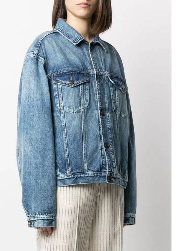 Oversized Denim Jacket Light Blue - MAISON MARGIELA - BALAAN 4