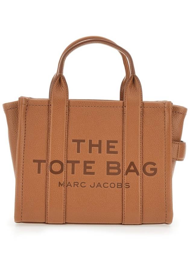 Small Leather Tote Bag Brown - MARC JACOBS - BALAAN 2