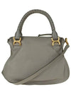 Grained Calfskin Small Tote Bag Grey - CHLOE - BALAAN 5